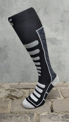 Merino Compressie light zwart grijs